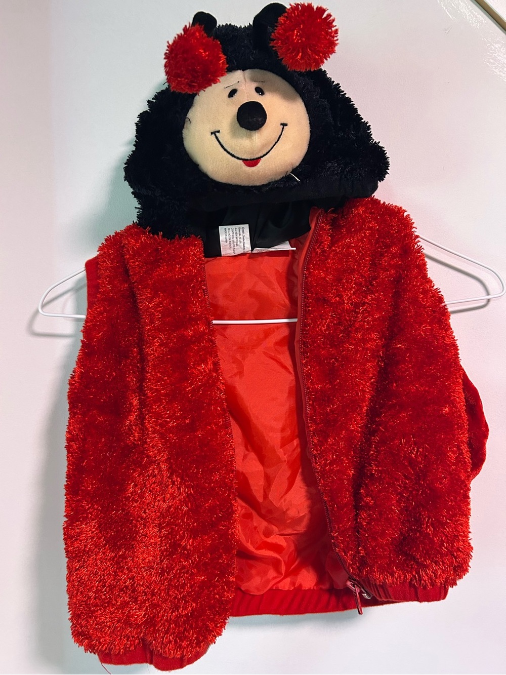 Y2K Chrisha Playful Plush Ladybug Costume